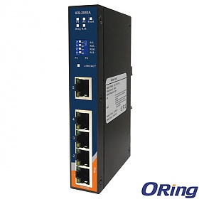 IES-2050A, Switch przemysłowy inteligentny, DIN, 5x 10/100 RJ-45, O-Ring <10ms 