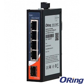 ORing IES-C1041P, Switch przemysłowy niezarządzalny, 4x 10/100 RJ-45, 1x SFP