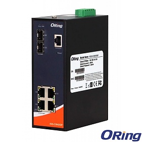 ORing IGS-C3042GP, Switch przemysłowy, zarządzalny, 4x 10/1000 RJ-45 + 2x100/1G/2.5G SFP, O/Open-Ring <30ms
