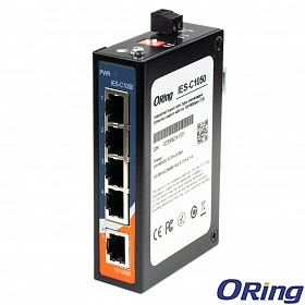 Switch niezarządzalny, 5x 10/100 RJ-45, obudowa slim (ORing IES-C1050)