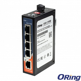 Switch niezarządzalny, 5x 10/100/1000 RJ-45, obudowa slim (ORing IGS-C1050)