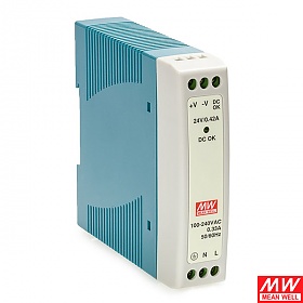 Mean Well MDR-10-24 Zasilacz przemysowy 10W 24VDC, mini, DIN TS35