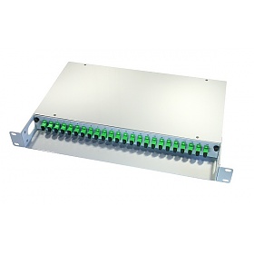 Przełącznica światłowodowa, 19", 24xSC/APC SM simplex