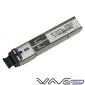 Moduł SFP WDM, 1Gb, SC SM, 20km, TX:1550nm, DDMI, przemysłowy
