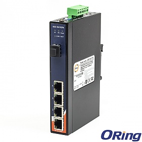 IGS-1041GPA, Switch przemysłowy niezarządzalny, DIN, 4x 10/1000 RJ-45 + 1x 1000 SFP, obudowa slim 