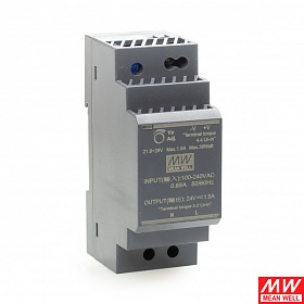 Zasilacz 30W 24VDC, DIN TS35 (Mean Well HDR-30-24)