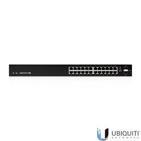 Switch zarządzalny, 24x 10/1000 RJ-45, 2x 100/1000 SFP, 19" (Ubiquiti ES-24-Lite)