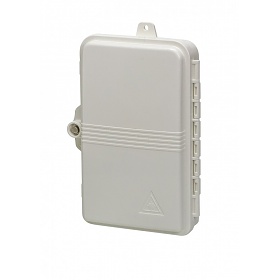 Przełącznica FTTH, IP65, 4x SC simplex, bez adapterów, zamykana na klucz
