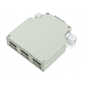 Przełącznica światłowodowa na szynę DIN, 6x SC duplex, bez adapterów
