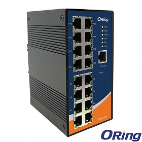 IES-3160, Switch przemysłowy zarządzalny, DIN, 16x 10/100 RJ-45, O/Open-Ring <10ms