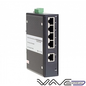 Switch przemysowy niezarzdzalny, 5x 10/1000 RJ-45 (Wave Industrial WO-IS-M5GT)