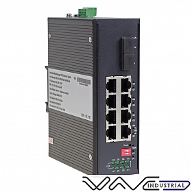 Switch przemysłowy zarządzalny 8x 100/1G RJ-45 PoE, 2x 1G SFP (Wave Industrial WO-IS-M2GF8GT-8POE-M)