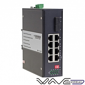 Switch przemysowy niezarzdzalny 8x 100/1G RJ-45 PoE, 2x 1G SFP (Wave Industrial WO-IS-M2GF8GT-8POE)