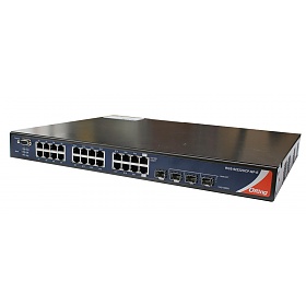 RGS-92222GCP-NP-E, Switch przemysłowy zarządzalny, 22x 10/1000 RJ-45 + 2 sloty COMBO SFP / RJ-45 + 2 sloty SFP, O/Open-Ring <30ms