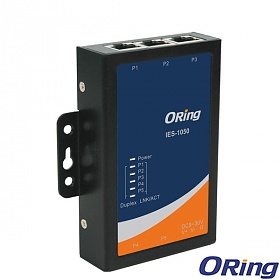 IES-1050, Switch przemysłowy niezarządzalny, DIN, 5x 10/100 RJ-45, slim