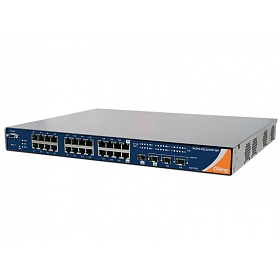 RGPS-92222GCP-NP-LP, Switch przemysowy zarzdzalny, 22x 10/1000 RJ-45 PoE + 2 sloty COMBO SFP / RJ-45 PoE + 2 sloty SFP, O/Open-Ring <30ms, 19" 