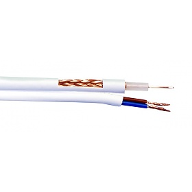 Kabel koncentryczny YAp RG59 + 2 żyły zasilające/sterujące 1mm2; 100m