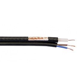 Kabel koncentryczny XAp RG59 elowany + 2 yy zasilajce/sterujce 0,75; 100m