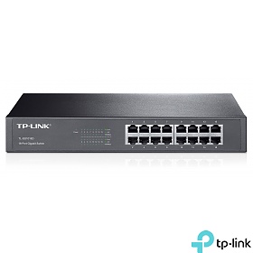 TP-Link TL-SG1016D, Switch gigabitowy, niezarządzalny, 16x 1Gb RJ-45, 11,6" z uchwytami na 19"