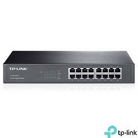 TP-Link TL-SG1016D, Switch gigabitowy, niezarzdzalny, 16x 1Gb RJ-45, 11,6" z uchwytami na 19"