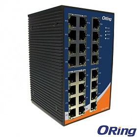 IES-1240, Switch przemysowy niezarzdzalny, DIN, 24x 10/100 RJ-45 