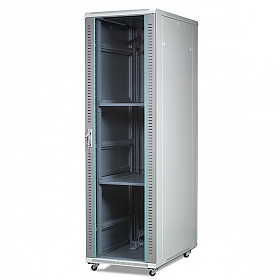 Szafa rack 42U, 19", 1000mm gł., drzwi szklane