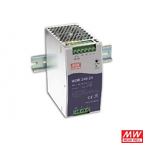 Mean Well WDR-240-24 Zasilacz przemysowy 240W 24VDC, DIN TS35