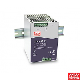 Mean Well WDR-480-24 Zasilacz przemysłowy 480W 24VDC, DIN TS35