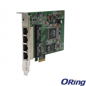 IGCS-E140, Switch przemysłowy niezarządzalny na slot PCIe, 4x 10/100/1000 RJ-45, Gigabit Ethernet 