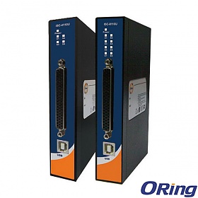 ISC-4110U, Konwerter przemysowy, DIN, 1x USB (B) + 4x RS-232 slim 