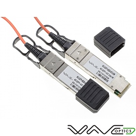 Przewd optyczny QSFP+, aktywny; 5,0m (Wave Optics, WO-QSFP-40GB-AFO-05M)