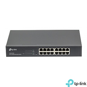 TP-Link TL-SG1016DE, Switch gigabitowy, inteligentny, 16x 1Gb RJ-45, 19" 11,6"