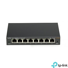TP-Link TL-SG108E, Switch gigabitowy, inteligentny, 8x 1Gb RJ-45, desktop