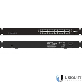 Ubiquiti ES-24-250W, Switch zarzdzalny PoE+, 24x 1G RJ-45, 2x 1G SFP, 19"