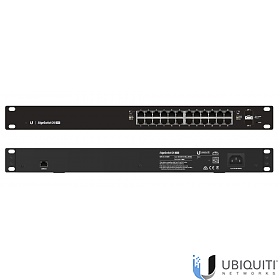 Ubiquiti ES-24-500W, Switch zarządzalny PoE+, 24x 1G RJ-45, 2x 1G SFP, 19"