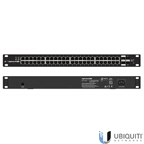 Ubiquiti ES-48-500W, Switch zarządzalny PoE+, 48x 1G RJ-45, 2x 1G SFP. 2x slot 10G SFP+, 19"