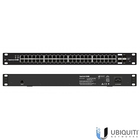 Ubiquiti ES-48-750W, Switch zarzdzalny PoE+, 48x 1G RJ-45, 2x 1G SFP. 2x slot 10G SFP+, 19"