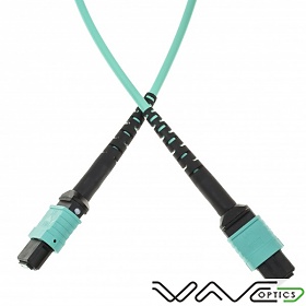 Patchcord światłowodowy MPO(F)-MPO(F) typu B, MM, 50/125, 12F, włókno OM3,  15m
