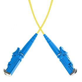 Patchcord światłowodowy E2000/UPC-E2000/UPC, SM, 9/125, simpleks, włókno G652D,  1m