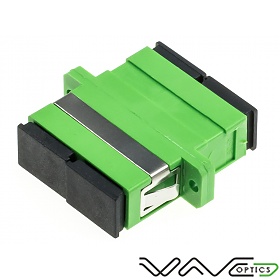 Adapter światłowodowy SC/APC duplex, jednomodowy