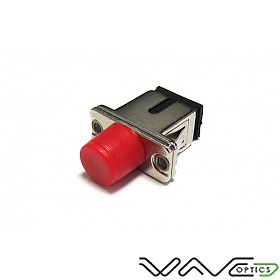 Adapter światłowodowy hybrydowy SC/UPC - FC/UPC simplex, wielomodowy