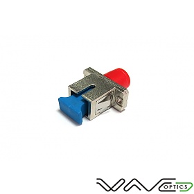 Adapter światłowodowy hybrydowy SC/UPC - FC/UPC simplex, jednomodowy