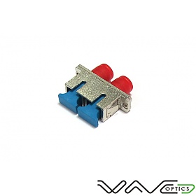 Adapter światłowodowy hybrydowy SC/UPC - FC/UPC duplex, wielomodowy