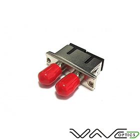 Adapter światłowodowy hybrydowy SC/UPC - ST/UPC duplex, wielomodowy