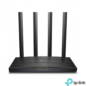 TP-Link Archer C6U, Bezprzewodowy router dwupasmowy Dual-band AC1200, standard AC, 1200Mb/s, gigabitowe porty Ethernet