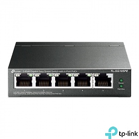 TP-Link TL-SG105PE, Switch inteligentny, 5x 10/100/1000 RJ-45, PoE+, desktop