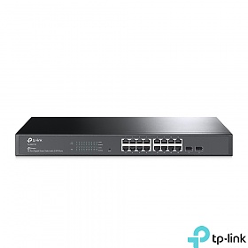 TP-Link TL-SG2218, Switch inteligentny, 16x 10/100/1000 RJ-45, 2x SFP, 19"