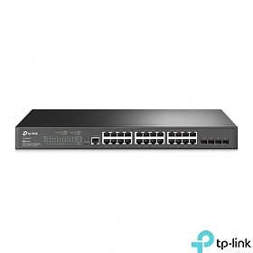 TP-Link TL-SG3428, Switch zarządzalny, 24x 10/100/1000 RJ-45, 4x slot SFP, 19"