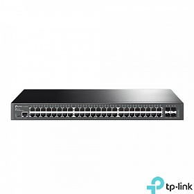 TP-Link TL-SG3452X, Switch zarzdzalny, 48x 10/100/1000 RJ-45, 4x slot 10G SFP+, 19"