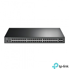 TP-Link TL-SG3452XP, Switch zarządzalny, 48x 10/100/1000 RJ-45, 4x slot 10G SFP+, PoE+, 19"